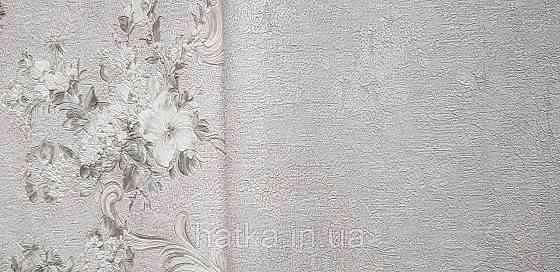 Шпалери вінілові на флізеліні AdaWall Signature1.06х10 під шкіру структурні сірі з бежевим Київ