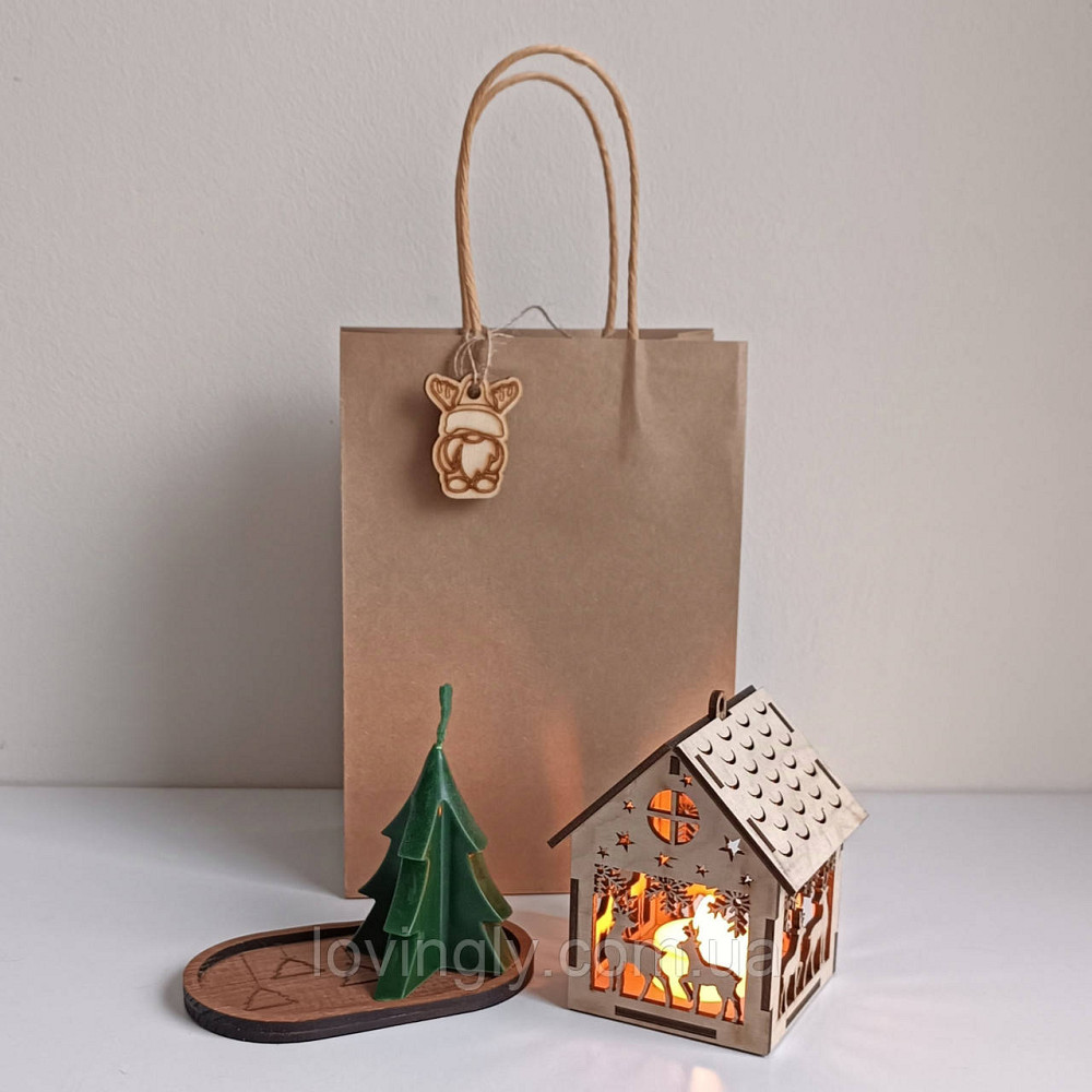 Маленький подарок - приветствие с праздником, новогодняя свеча ручной работы. Ирпень - изображение 2