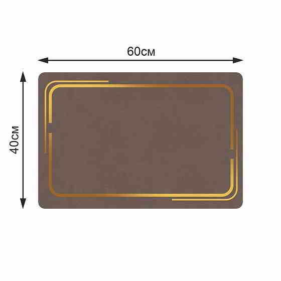 Суперпоглинаючий Діатомітовий Килимок Aquarius для ванної 40 х 60 см Коричневий Мармур Буча