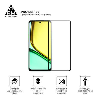 Скло захисне Armorstandart Pro Realme C77 5G Black (ARM83562) Вінниця - фото 2