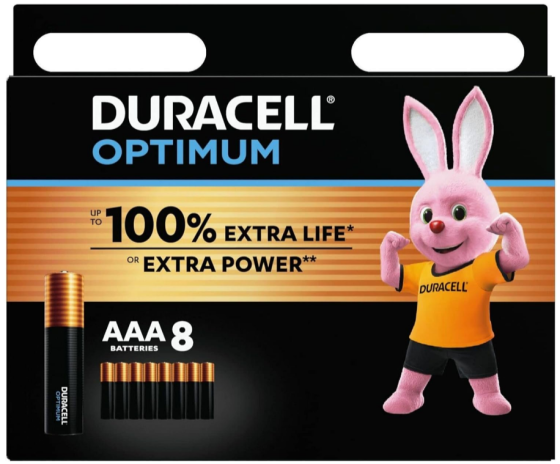 Батарейка Duracell Optimum LR3/AAA 8шт Днепр