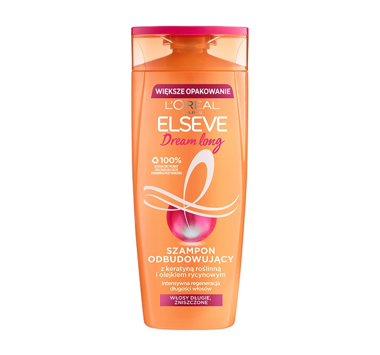 Восстанавливающий шампунь для длинных и поврежденных волос с растительным кератином и касторовым мас Львов - изображение 1