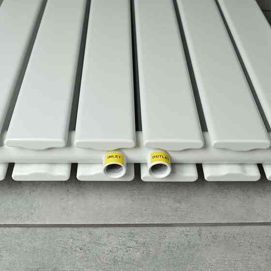 Вертикальный радиатор Largo double 456*1800-6 (50мм), anticor, белый Киев