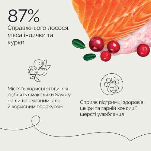 Джерки Savory Bars With Salmon батончики для собак з лососем 100 г Київ