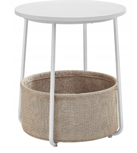 Журнальний столик Leobert Sharp з кошиком білий Киев - изображение 1