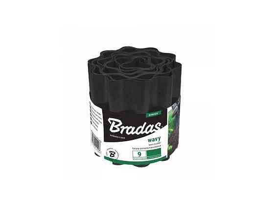 Бордюр газонный пластик волнистый 9мх20см черный, OBFBK 0920 ТМ BRADAS Киев