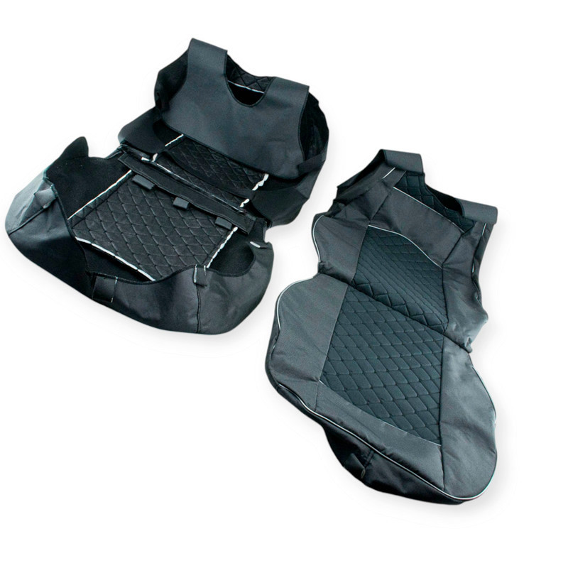 Майки 1+1 ромб (закритий торець) чорні передні Мукачево - фото 1