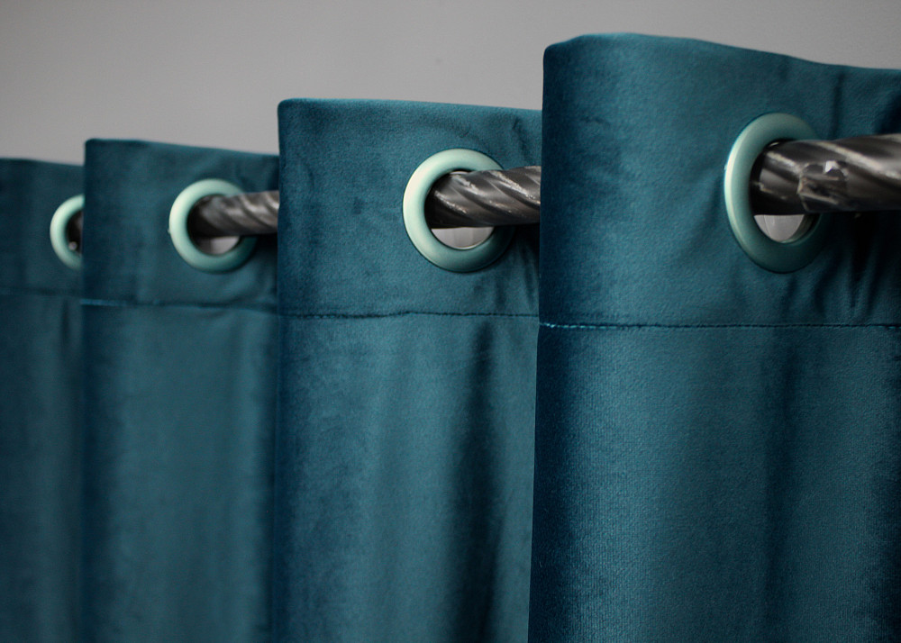 Комплект штор на люверсах VR-Textil Бархат № 1662ш Мурена 150х280 см 2 шт (37-0223) Киев - изображение 6