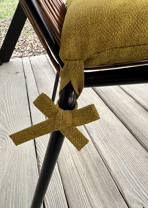 Подушка для стільців (38x38х5 см) Decorator Мальмо колір мустард 84-116 Київ - фото 5