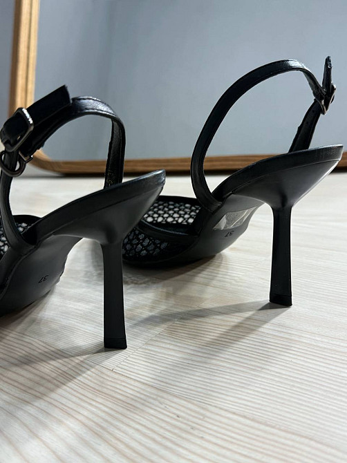 Туфли женские Meideli 2051-5 слинбеки сетка на шпильке черные, 37, 24 см Киев - изображение 7