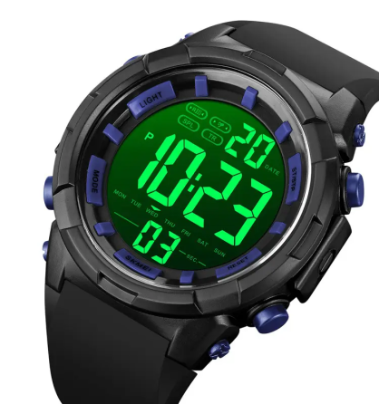 Мужские наручные часы Skmei 1845 (Черные с синим) Киев