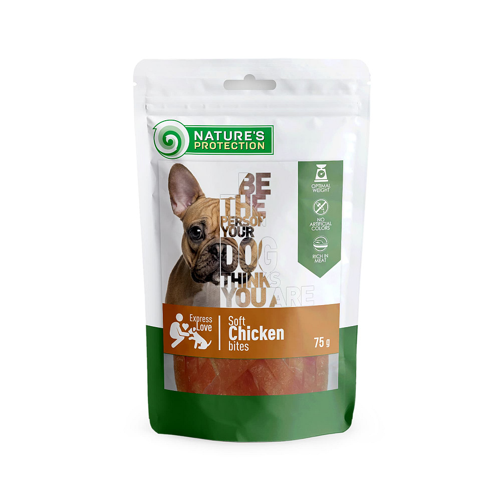 Nature's Protection Chicken bites Ласощі для собак снеки з курки, 75 г Київ - фото 1