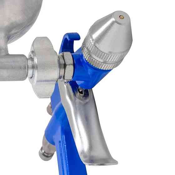 Краскораспылитель мини с боковым метал. бачком (125мл, 0.8мм, 2.0bar, 85-140 л/мин, присоед. резьба 1/4