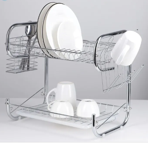 Двухъярусная сушилка для посуды 26х43 см  Edenberg EB-2108 Одесса - изображение 1