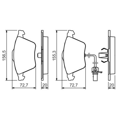 Гальмівні колодки Bosch 0 986 494 283 Вінниця - фото 2