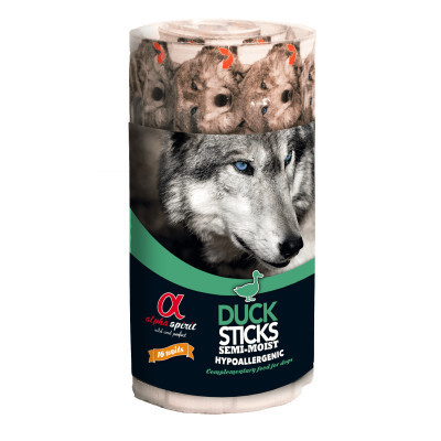 Ласощі для собак Alpha Spirit DOG Sticks Duck напіввологі з качки, палички 160 г (8437013576987) Вінниця - фото 1