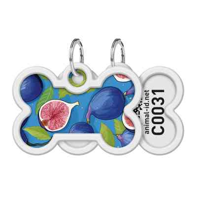 Адресник для животных WAUDOG Smart ID с QR паспортом "Инжир", кость 40х28 мм (231-4053) Винница