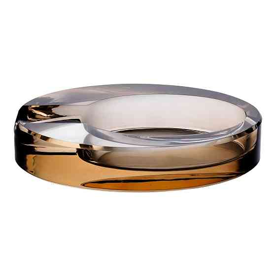 Yiwu Скляна попільничка для сигарет 13х7.5х2.5 см попільничка декоративна настільна Золотиста H Коломия