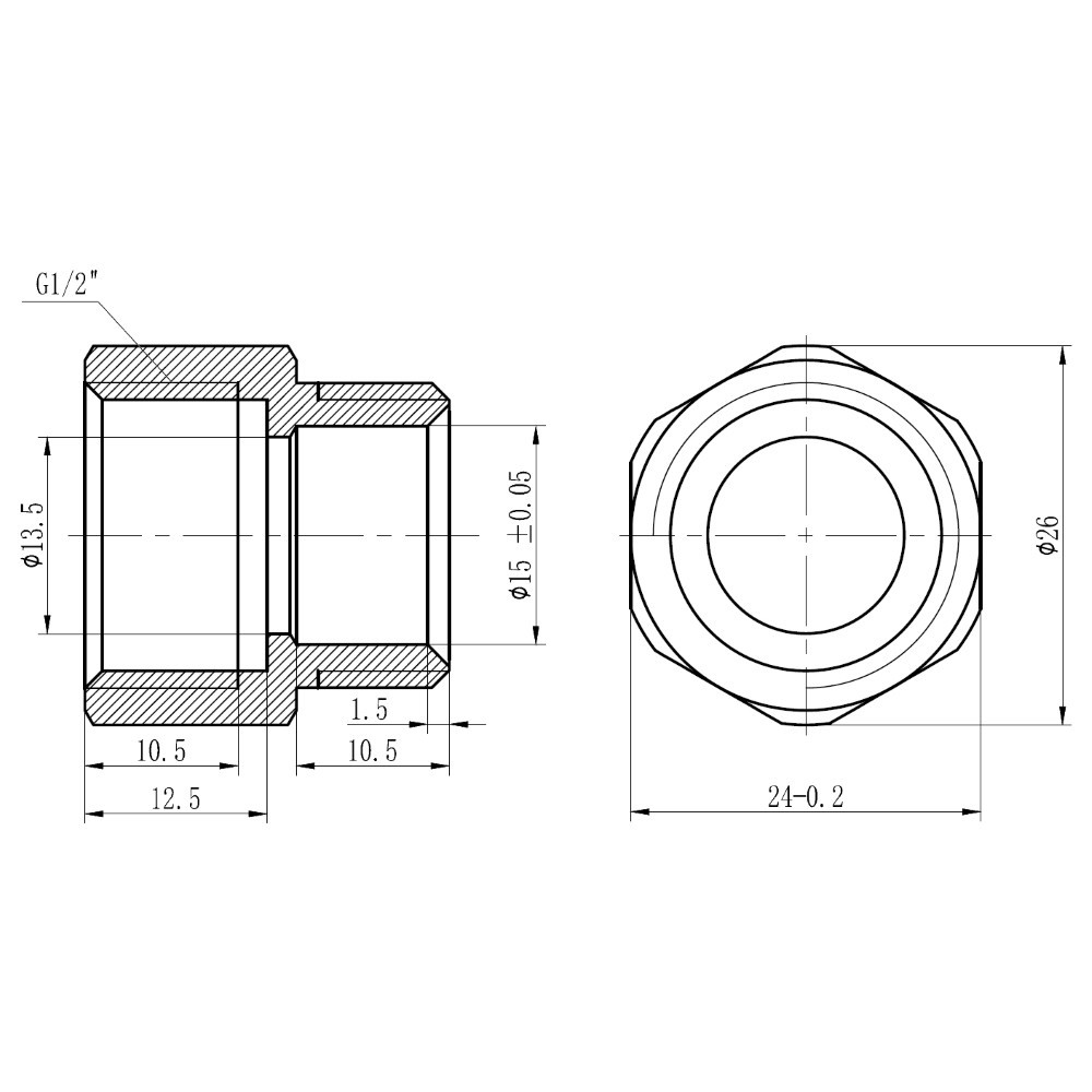 Муфта обжимная Thermo Alliance Forte 16х1/2