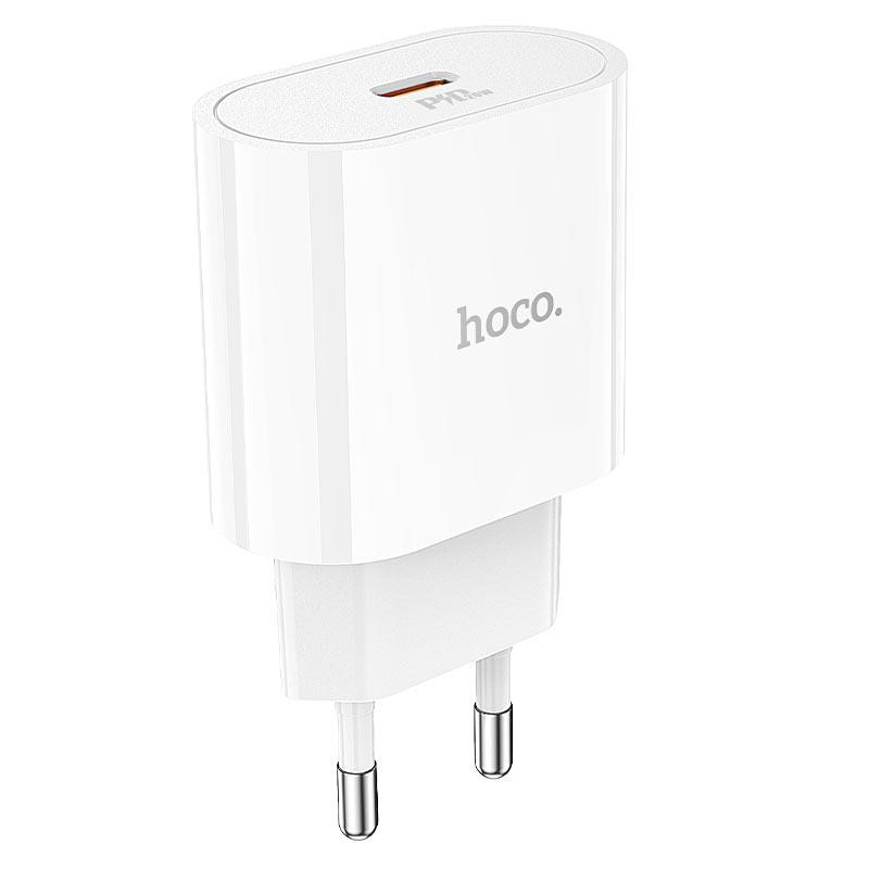 Сетевое зарядное устройство HOCO C94A Metro single port PD20W charger White Одесса - изображение 1