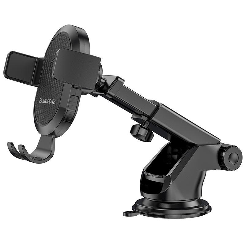 Автотримач для телефона BOROFONE BH39 Amazing bay one touch center console car holder Black Киев - изображение 5