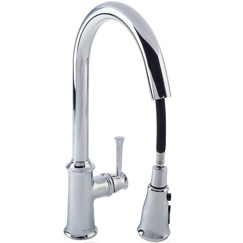 Смеситель для кухни с выдвижным изливом Imprese Podzima Ledove ZMK01170115 Киев - изображение 3