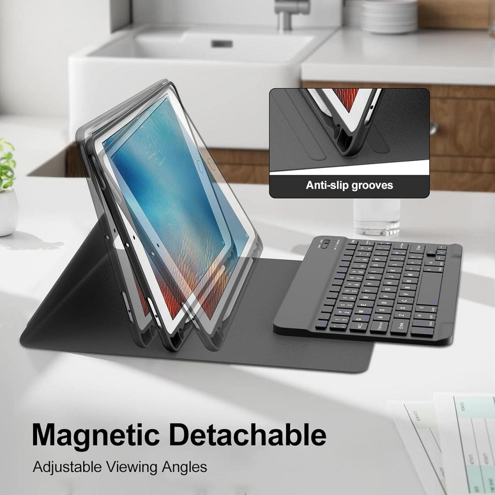 Чехол со съемной клавиатурой Bluetooth JADEMALL iPad 9.7 2018/ iPad 9.7 2017/ iPad Air 2/ iPad Air/ iPad Pro 9.7 Днепр - изображение 5