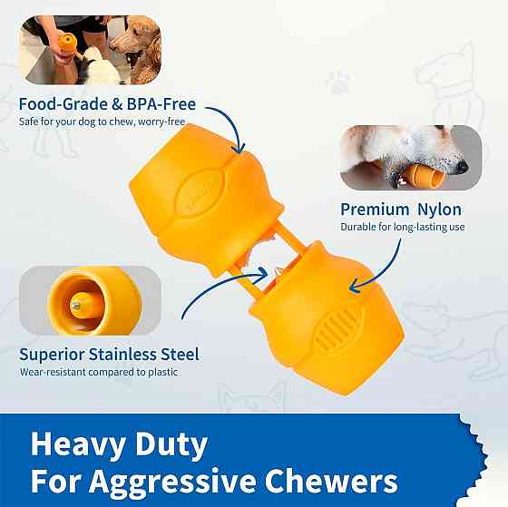 Держатель для bully sticks Chewise CHM201 Желтый Heavy Duty BPA-free Противозадыхающий для собак всех размеров Киев