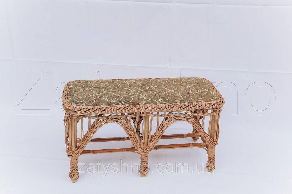 Диван плетеный |скамейка с мягкой сидушкой | диван скамейка плетеная Киев - изображение 3