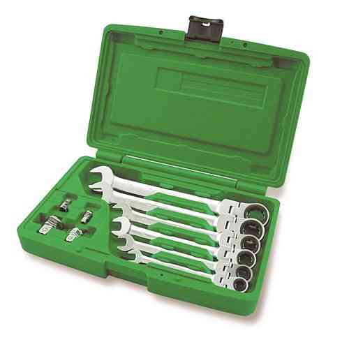 Набір ключів трещоточных комбінованих з шарніром TOPTUL 8-19мм + перехідники GAAI1003 Одеса