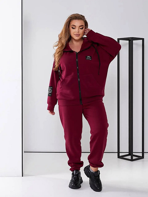 Жіночий спортивний костюм з нашивками "Walker" оптом | Батал Марсала, 50-52 Київ - фото 4