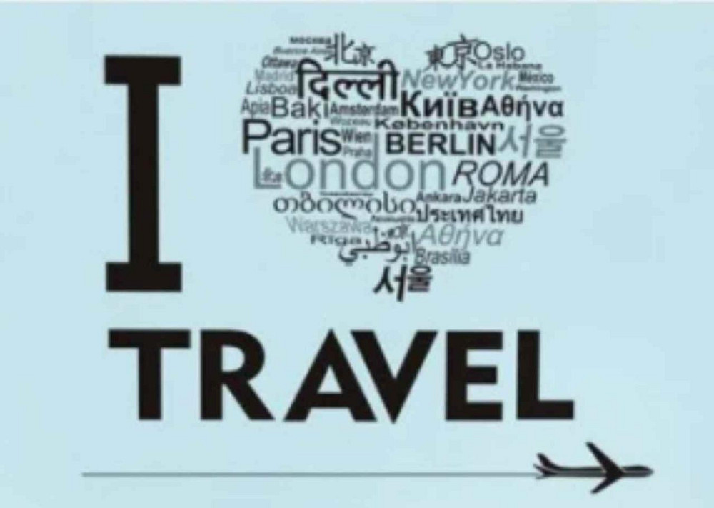 Наклейка виниловая на стену I Travel Киев - изображение 1