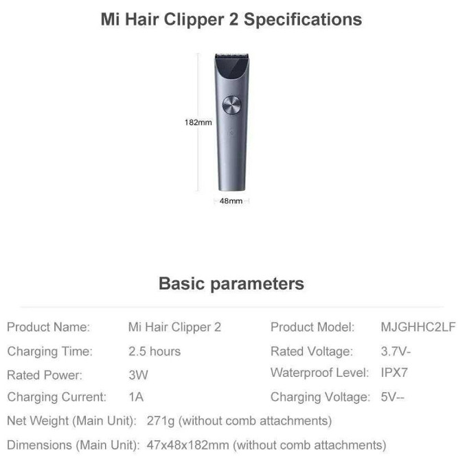 Машинка для стрижки волосся Xiaomi Hair Clipper 2 Киев - изображение 1