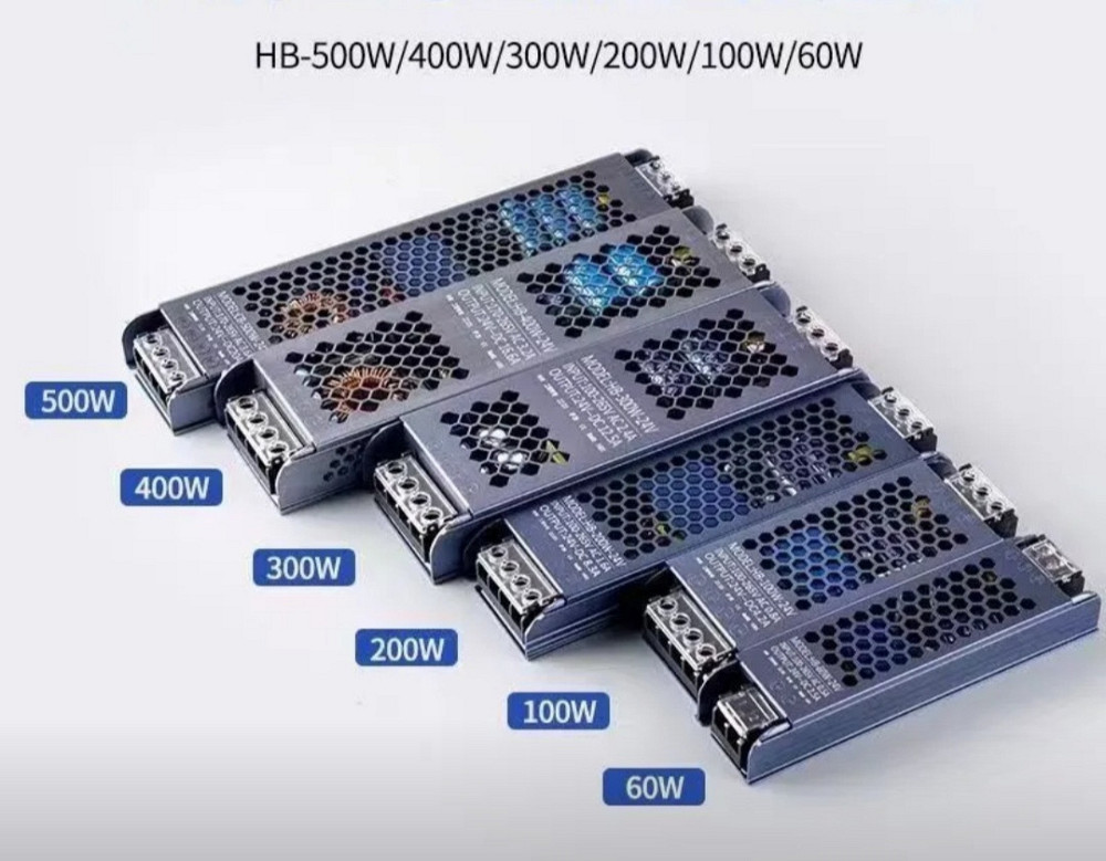 Блок питания для LED 24V 100W/200w/300W импульсный металлический 220V для светодиодной ленты, модулей и камер Киев - изображение 1