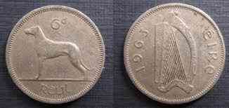 1963 Ірландія 6 пінсів (СОБАКА). (АС) Полтава