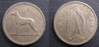 1963 Ірландія 6 пінсів (СОБАКА). (АС) Полтава - фото 1