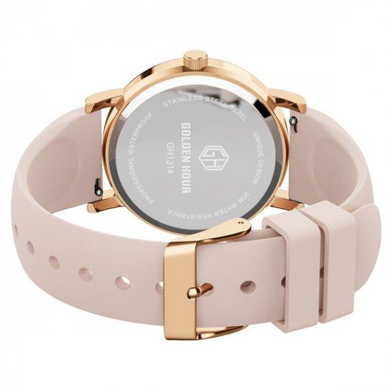 Наручные кварцевые часы GoldenHour Trend (Розовый) Винница - изображение 4