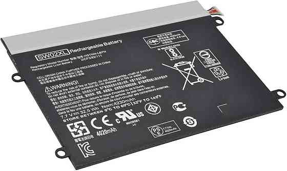 Акумулятор для ноутбука HP X2 210 G2 SW02XL / 7.7V 4000mAh / 10-P018WM 10-P x2 210 G2 HSTNN-IB7N HSTNN-LB7N TPN-Q180 TPN-Q181 Київ