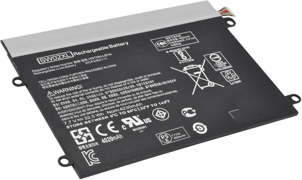 Аккумулятор для ноутбука HP x2 210 G2 / 10-P (SW02XL), 7.7V, 32.5Wh, 4000mAh, Hubei Киев - изображение 3