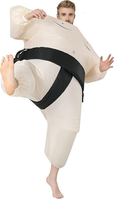 Костюм борця сумо надувний для дорослих, гумористичний образ для виступів, карнавалу, вечірок, Хелловіну 150–190 см Київ - фото 4