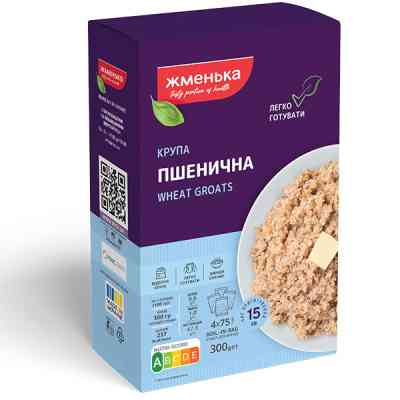 Крупа Жменька Пшенична в пакетиках для варки 4х75 г (4820038701108) Вінниця