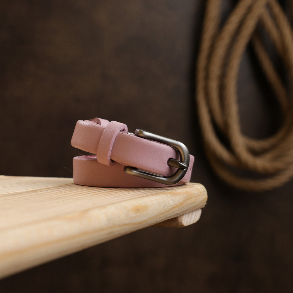 Тонкий жіночий ремінь Vintage 20769 Рожевий Київ - фото 10