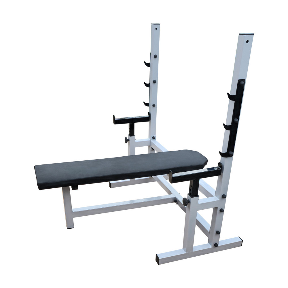 Лавка горизонтальна професійна для жиму зі страховкою 60 на 60 мм Київ - фото 3