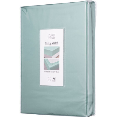 Простирадло Ardesto на резинці Mix&amp;Match сатин 180х200+30 см шавлія (ART1820FSG) Вінниця - фото 9