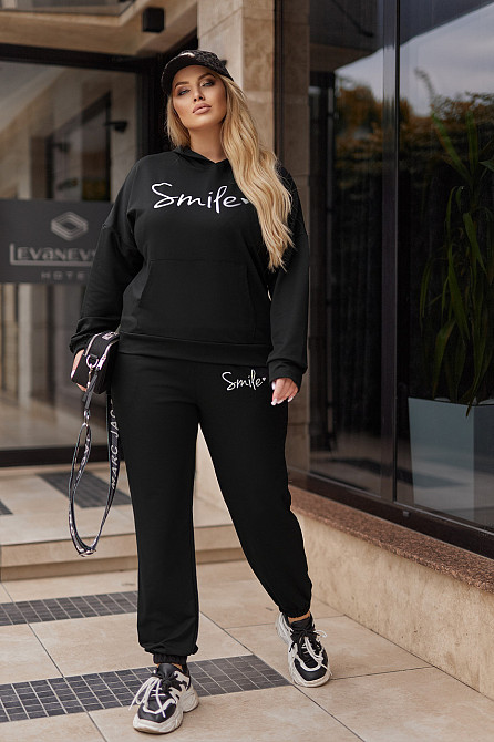 Жіночий спортивний костюм з худі "Team"| Батал | Розпродаж моделі Київ - фото 1