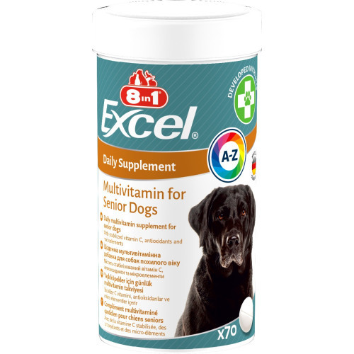 Витамины 8in1 Excel Multi Vitamin Senior для пожилых собак мультивитамин 70 шт Киев - изображение 4