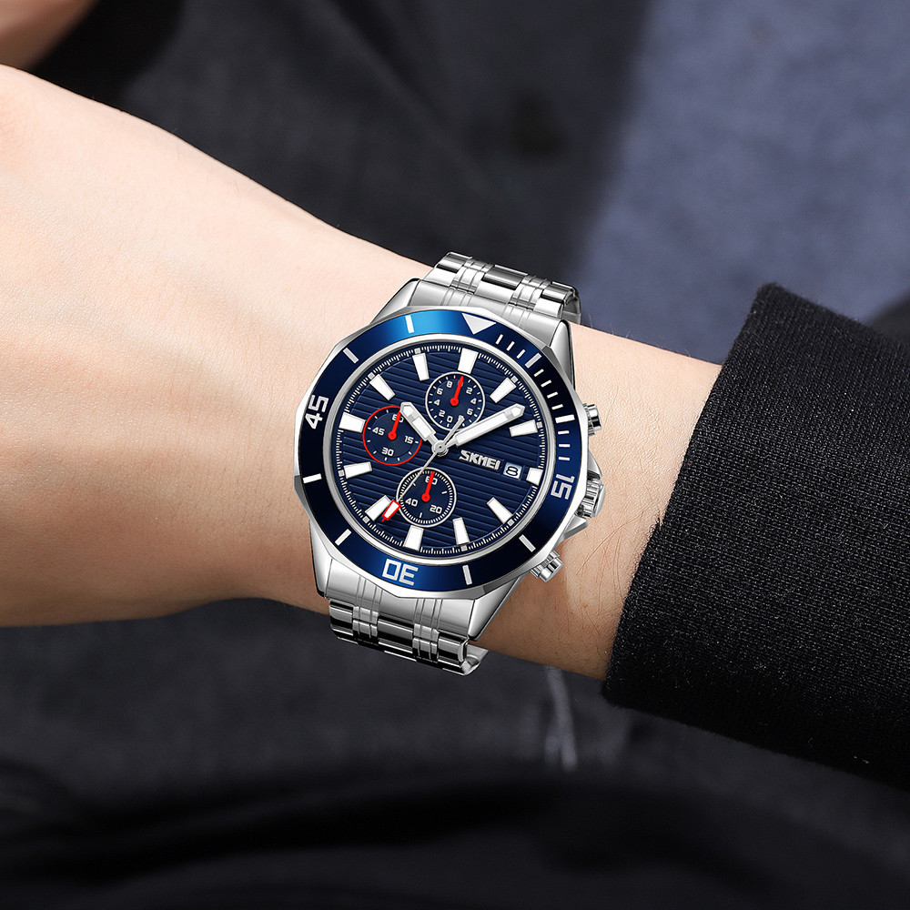 Skmei 9335SIBU Silver-Blue SBR Киев - изображение 3