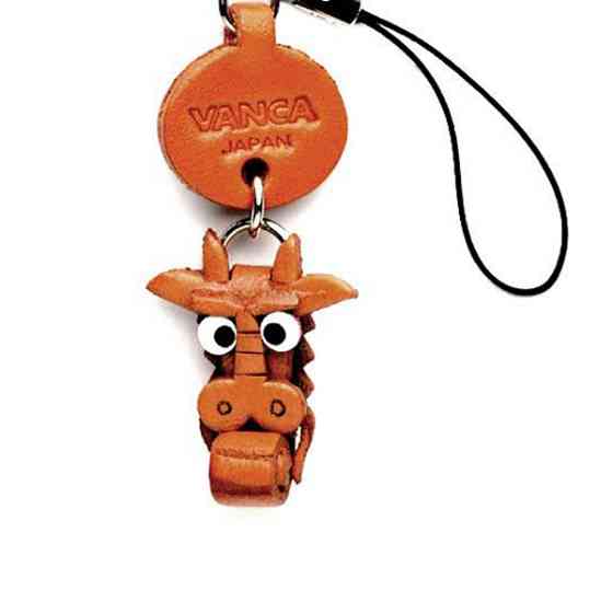 Vanca ДРАКОНЧИК, 3D брелок на мобільний, натур.шкіра, 2,5х2,5х1см. Київ