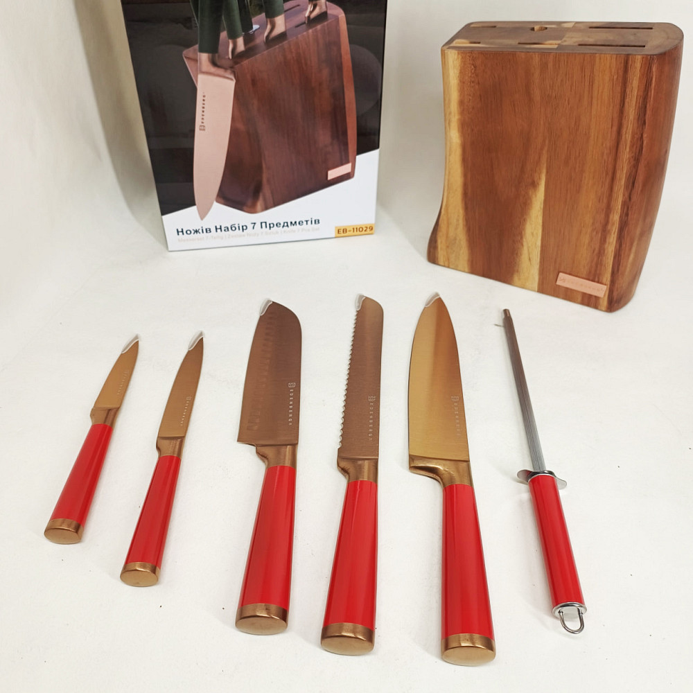 Кухонные ножи для готовки, Эксклюзивные кухонные ножи, Набор ножей для поваров Набор ножей готовки CK-38 Львов - изображение 9