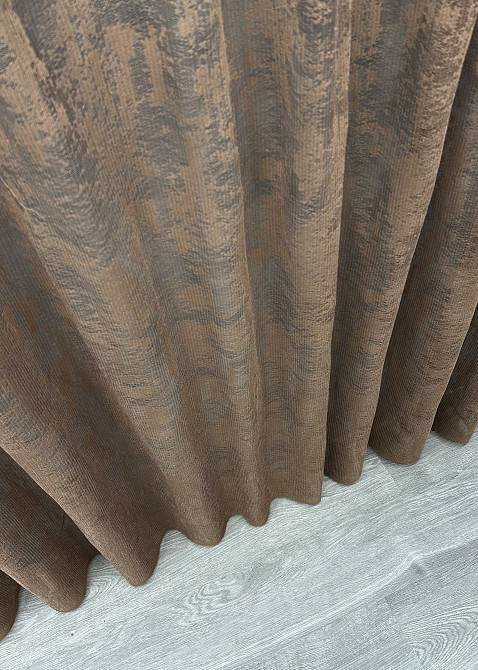 Тюль жакард, коллекція "Мармур Al-1", колір коричневий 1665т Київ - фото 7